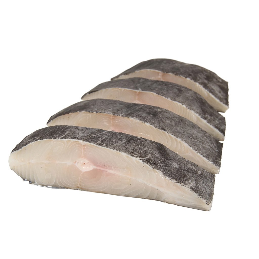 Frozen Fresh Halibut Steak True North Seafood